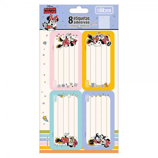 ETIQUETA ESCOLAR TILIBRA MINNIE C/8UN