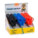 TESOURA ESCOLAR 13CM BRW COLORIDA