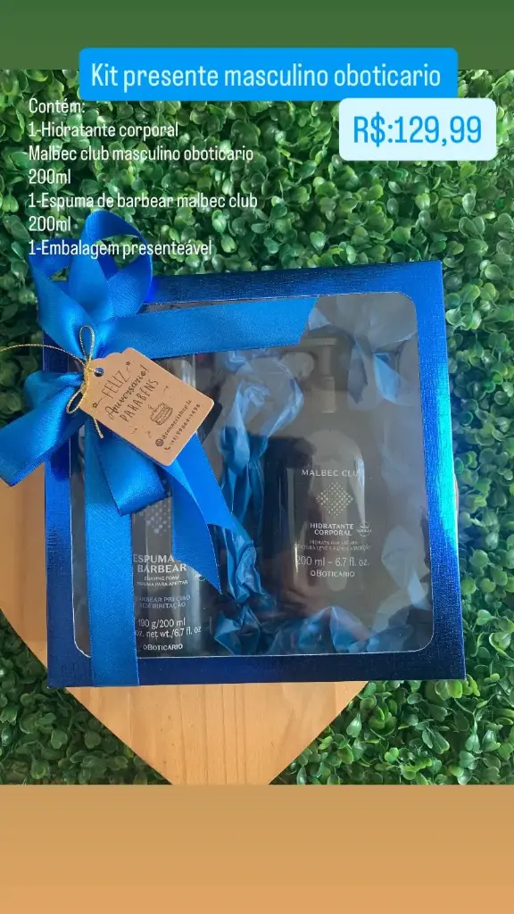 Cesta Presente Masculino – Ref. 0151