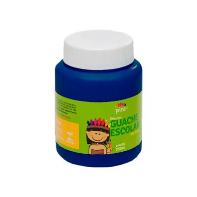 TINTA GUACHE 250ML PIRATININGA AZUL ESCURO