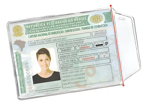 Porta Documentos C/ Aba 65x902 P/ CPF CNH