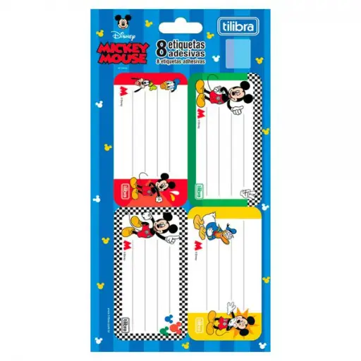 ETIQUETA ESCOLAR TILIBRA MICKEY C/8UN