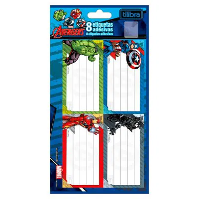 ETIQUETA ESCOLAR TILIBRA AVENGERS C/8UN
