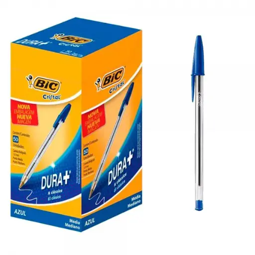 Caneta Esferográfica Azul Bic Cristal 1.0