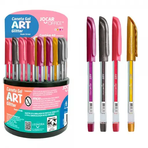 CANETA LEONORA 1.0 GEL ART COLOR GLITTER 