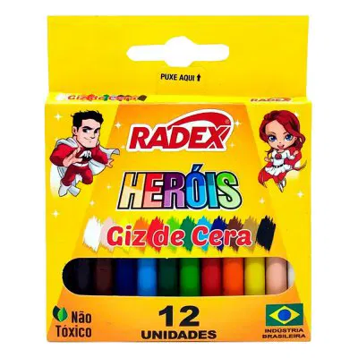GIZ DE CERA 12 CORES RADEX