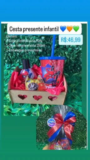 [046] Cesta Presente Infantil – Ref. 046