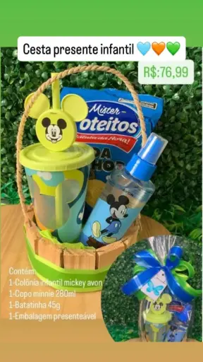 [042] Cesta Presente Infantil – Ref. 042