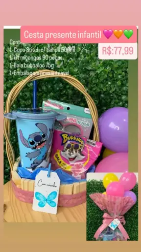 [012] Cesta Presente Infantil – Ref. 012