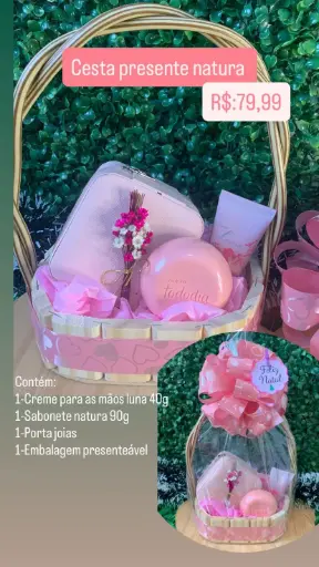 [01573] Cesta Presente Feminina – Ref. 01573