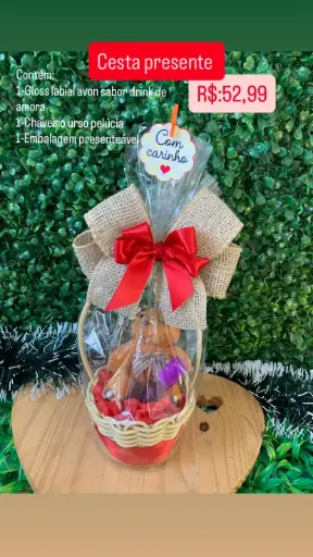 [034] Cesta Presente Feminina – Ref. 034