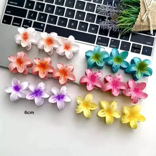 Grampos/Piranhas de Cabelo Flor 6cm