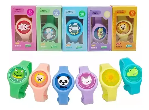 PULSEIRA DE SILICONE INFANTIL ANTI MOSQUITOS OIH-5404