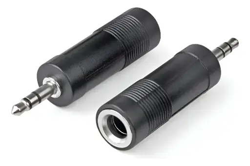 Plug Adaptador P10 Fêmea P P2 Macho Stereo Auxiliar