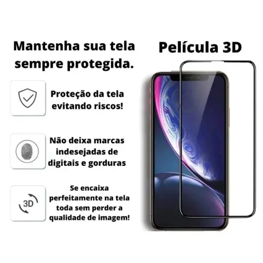 Pelicula de Vidro 3D Grosso